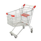 125L Large Capacity Russian Style Supermarket Steel Handcart Grocery Store High-Quality Cart Wholesale