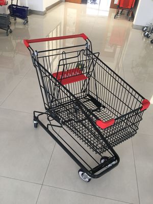 Chine 125 L chariot à achats de supermarché avec 4 roulettes plates de pivot, 941 x 562 x 1001mm usine