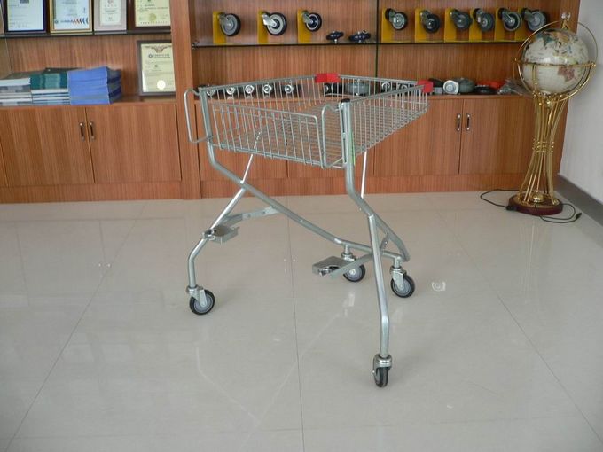 80L - 120L abaissent le chariot de achat handicapé par panier en métal pour des fauteuils roulants