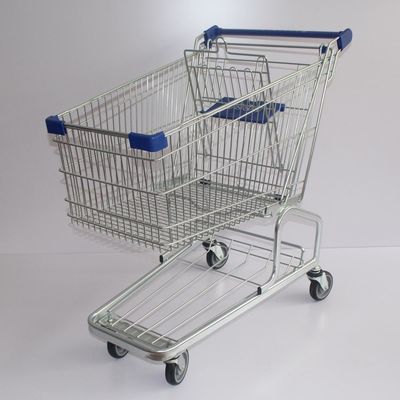 acheter chariot de chargement lourd de vente chaud à achats en métal de supermarché de série de Greman de centre commercial de devoir de caddie 180L online manufacture