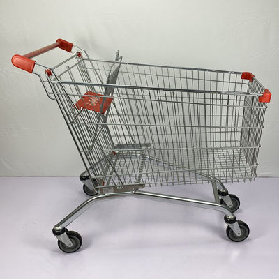 acheter Grande charette à bras européenne de style du chariot 240L à supermarché de capacité pour le panier en métal d'achats de famille avec des enfants Seat online manufacture
