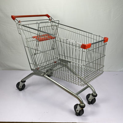 acheter Style européen du caddie en métal de zinc de supermarché d'entrepôt 210L online manufacture
