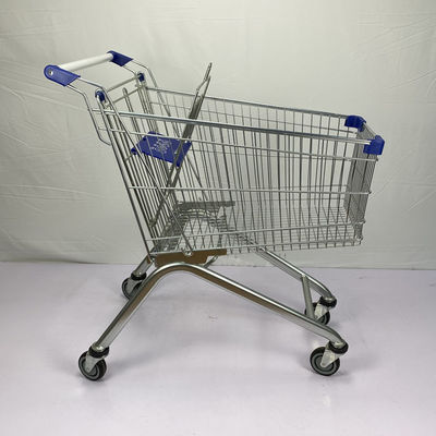 acheter Chariot de achat léger de chariot au supermarché 125L avec des roues de TPR online manufacture