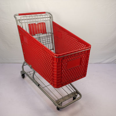 acheter Plastique de la grande capacité 175L caddie le plastique multiple de chariot à supermarché d'utilisation online manufacture