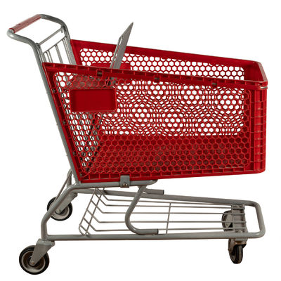 acheter Plastique de double couche caddie le chariot en plastique d'épicerie de capacité de chargement 110kgs online manufacture