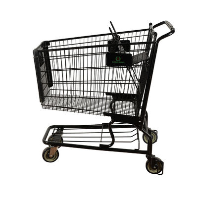 acheter Capacité ultra grande tout le chariot noir 110kgs à achats en métal chargeant avec annoncer le logo online manufacture