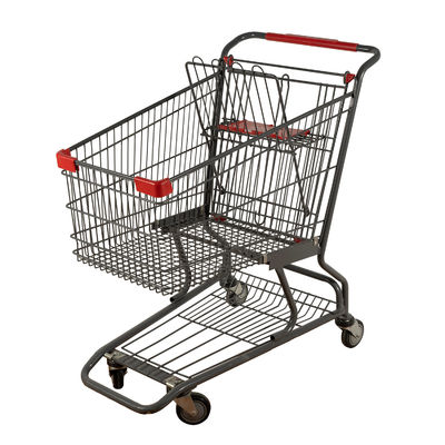 acheter Chariot américain classique d'épicerie du chariot 150L à achats en métal d'entrepôt online manufacture