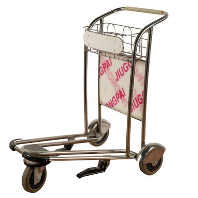 acheter Chariot à bagage d'acier inoxydable de roue du chariot trois à bagage de voyage de boutique hors taxe online manufacture