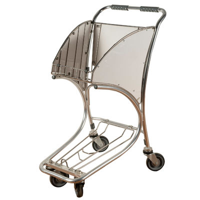 acheter Chrome en aluminium a plaqué poids léger de chariot de bagage de chariot à bagage d'aéroport le petit online manufacture