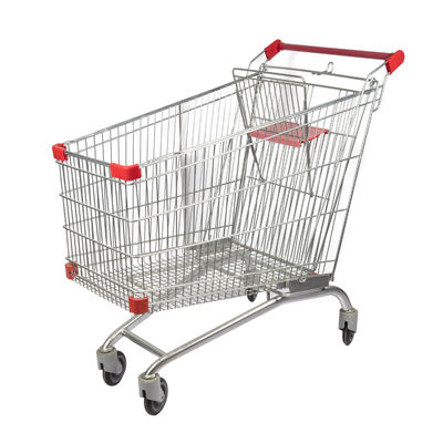 acheter caddie européen de supermarché de chariot en métal d'achats d'entrepôt de style de la grande capacité 240L online manufacture