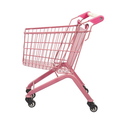 acheter Le chariot de achat du supermarché 20L de Mini Kids Shopping Carts Toy des enfants roses en métal online manufacture