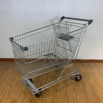 acheter Chariot de supermarché à usage général de 240L de style australien avec pièces en plastique gris online manufacture