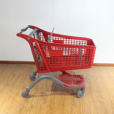 acheter 175L Grandes capacités Nouveau chariot de supermarché pur Chariots d'achat en plastique online manufacture