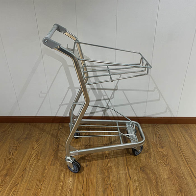 acheter Roue en PU de 4 pouces 2 niveaux Chariots de rangement bon marché Chariots de panier online manufacture