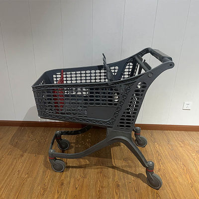 acheter 175L Customized Logo Retail Grocery Store Cart Supermarket Trolley Plastic Shopping Cart online manufacture