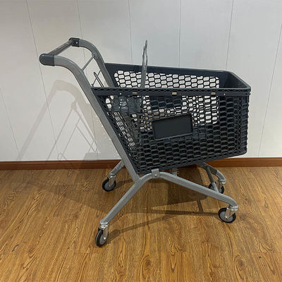 acheter 100L Galvanized Plastic Steel Metal Store Shopping Trolley Carts with Wire online manufacture
