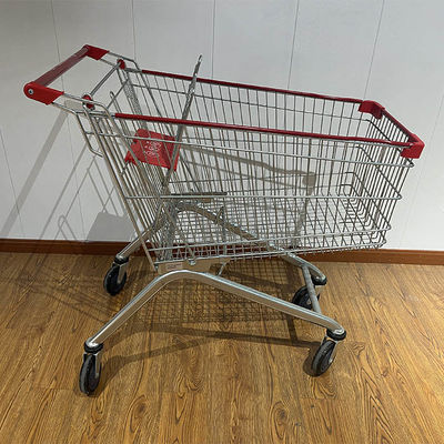 acheter 100L European Style Shopping Trolley with CE Certification Metal Supermarket Carts online manufacture