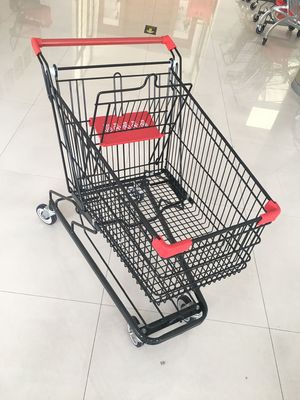 Chine 125 L chariot à achats de supermarché avec 4 roulettes plates de pivot, 941 x 562 x 1001mm usine
